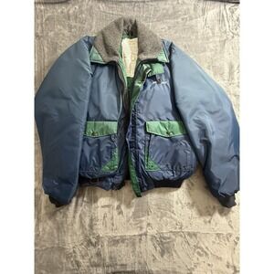 Vintage Stearns Type III PFD Flotation Jacket Model 29-73 Adult Large Blue/Green